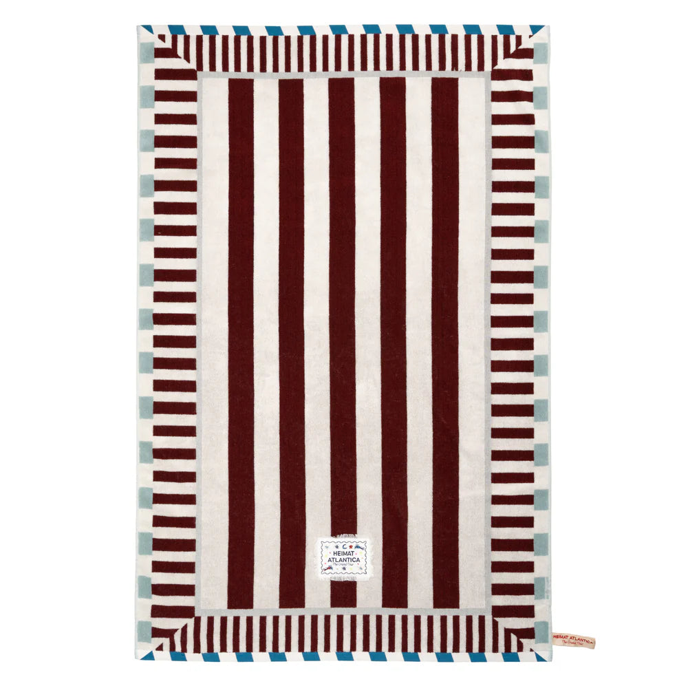 Towel Burgundy "The Grand Tour"