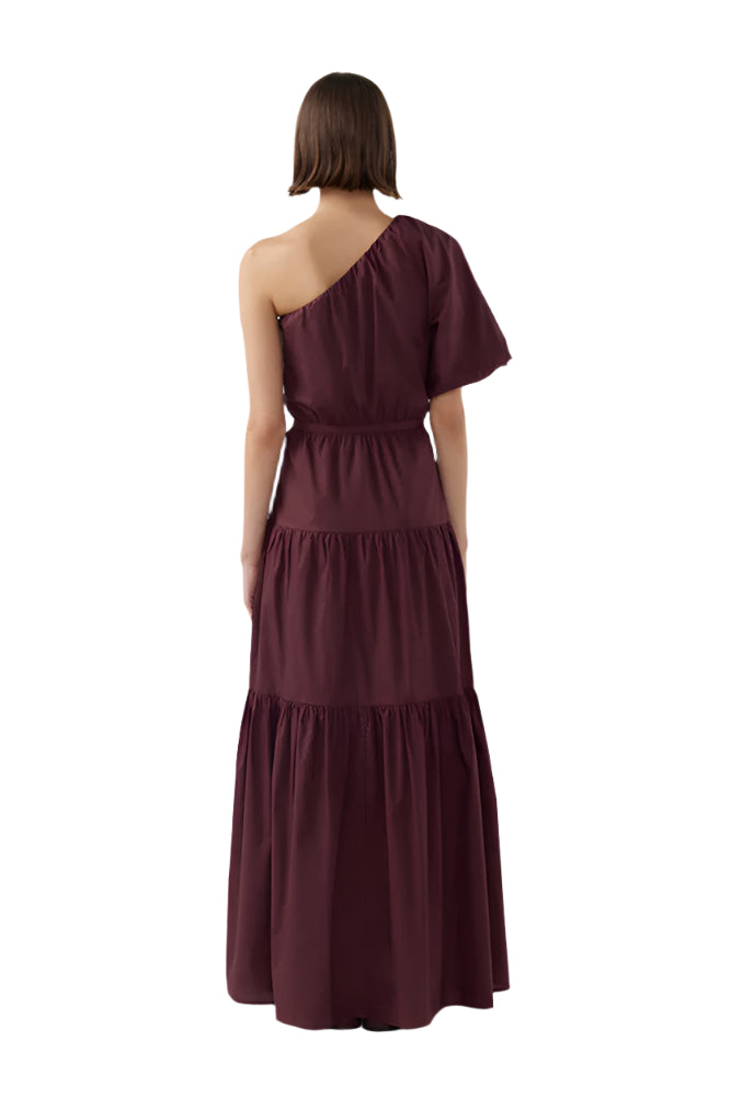 BIRD & KNOLL Dahli Maxi Dress Wine | Halcyon Atelier