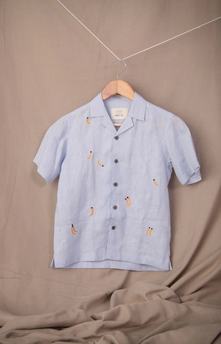 Banana Monkey Junior Linen Shirt