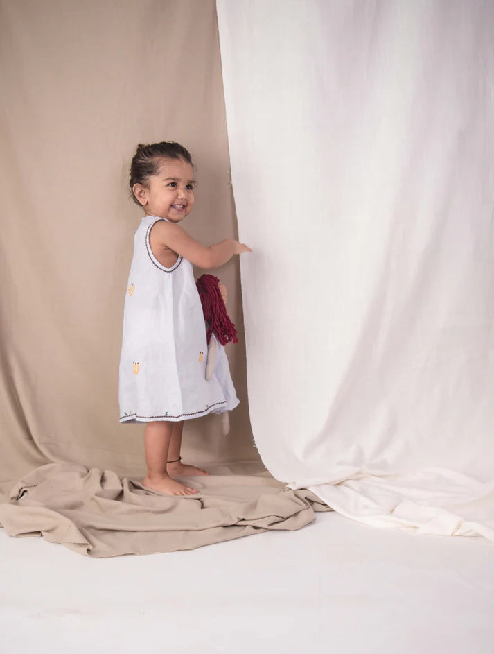 Banana Monkey Junior Linen Dress