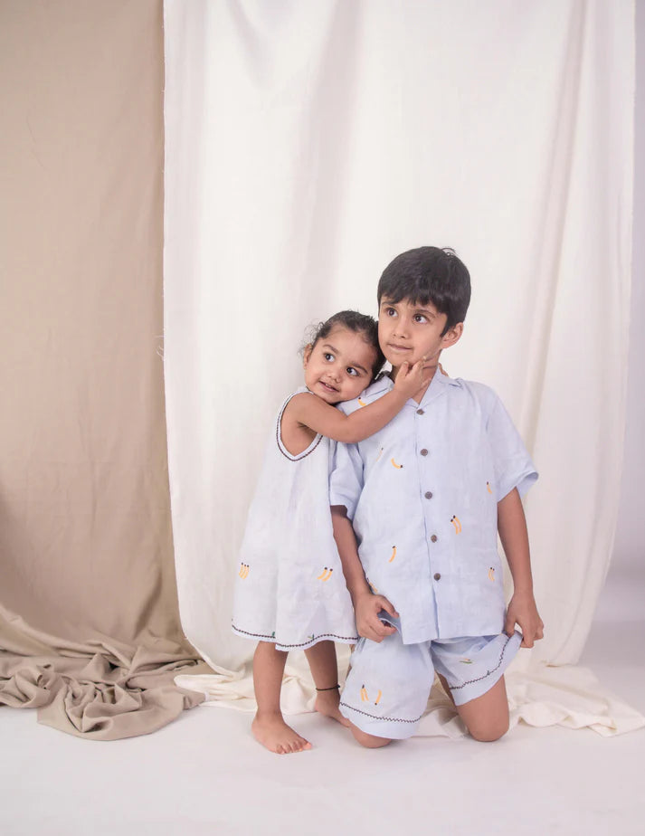 Banana Monkey Junior Linen Dress