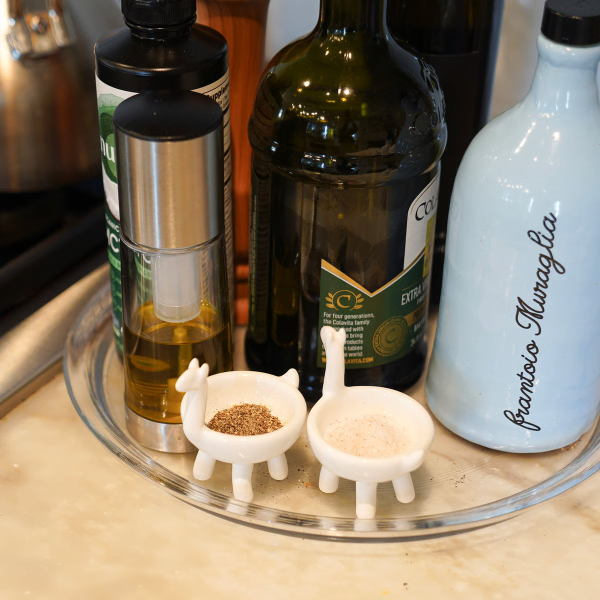 Ceramic Llama Pinch Bowls - Set of 2