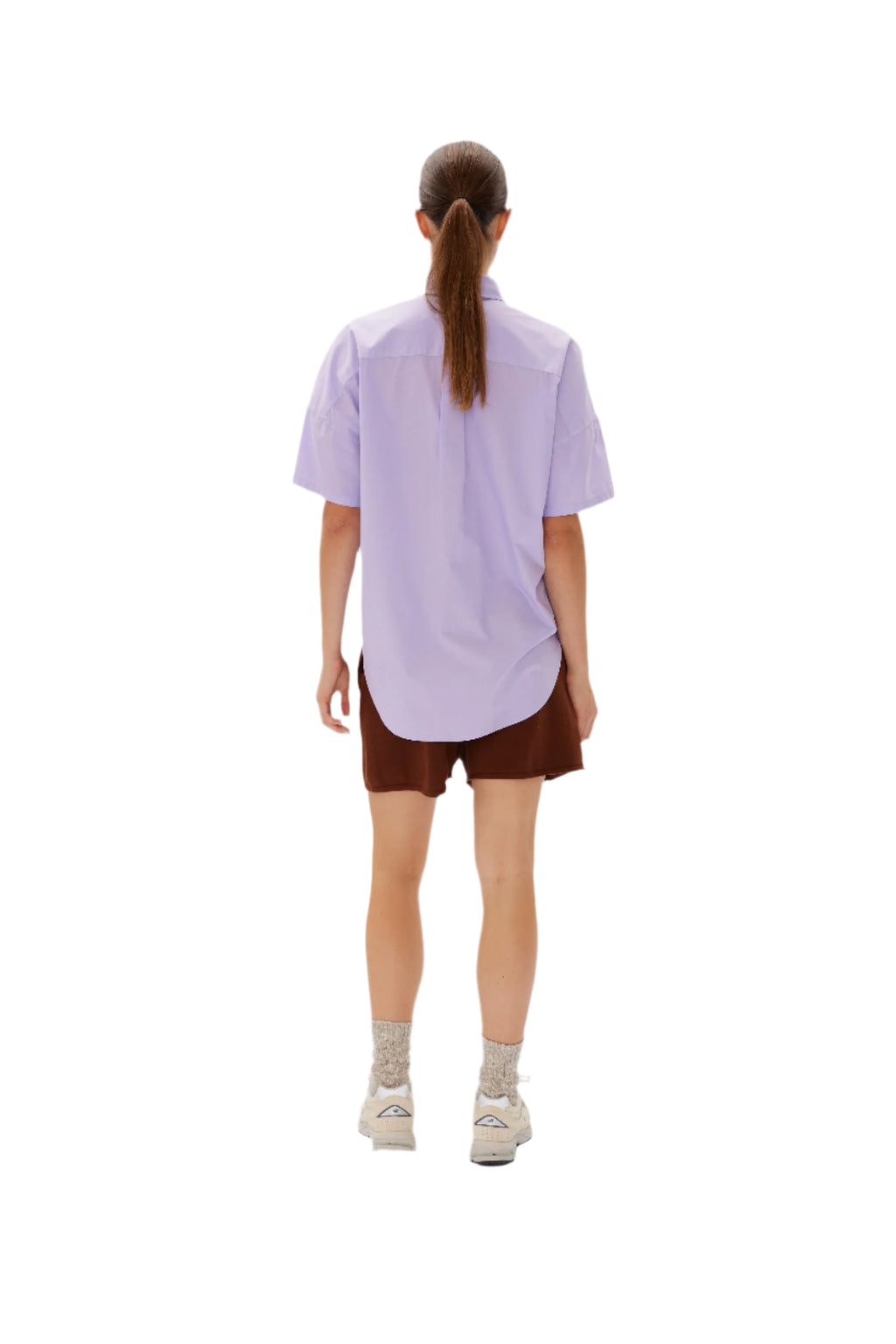 LMND The Chiara Short Sleeve Shirt Violet Light | Halcyon Atelier