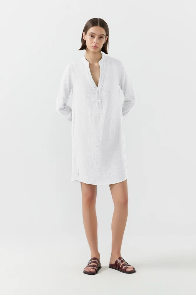 Riva Shirt Dress White