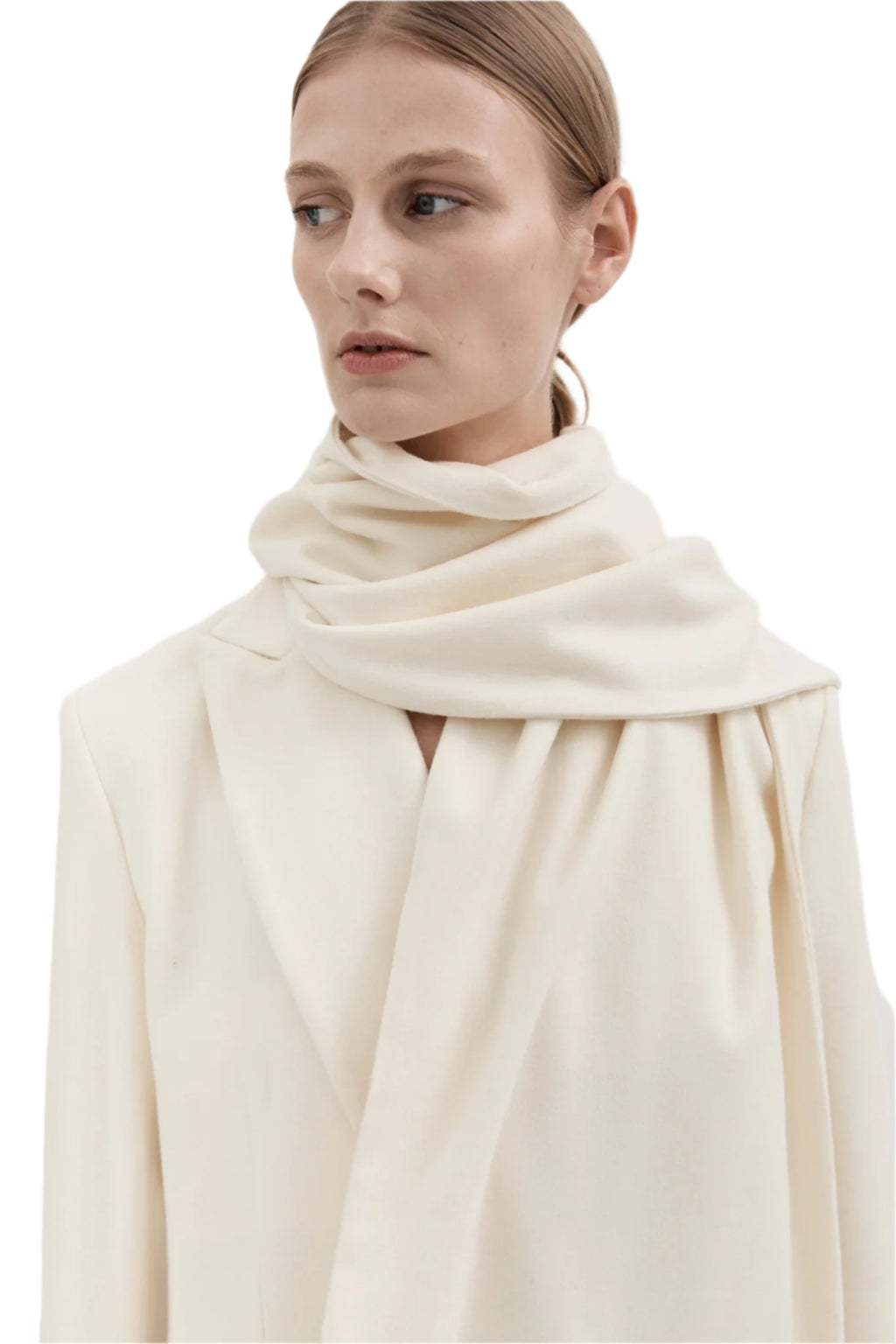 Hyde & Stone Wool Scarf Creme | Halcyon Atelier