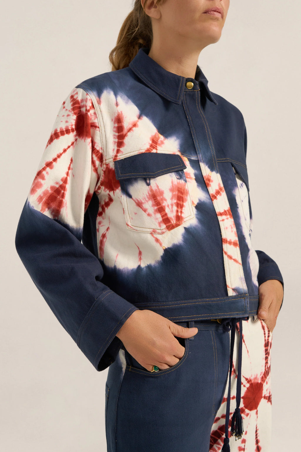 Virgil Jacket Tie-Dye Denim Jacket