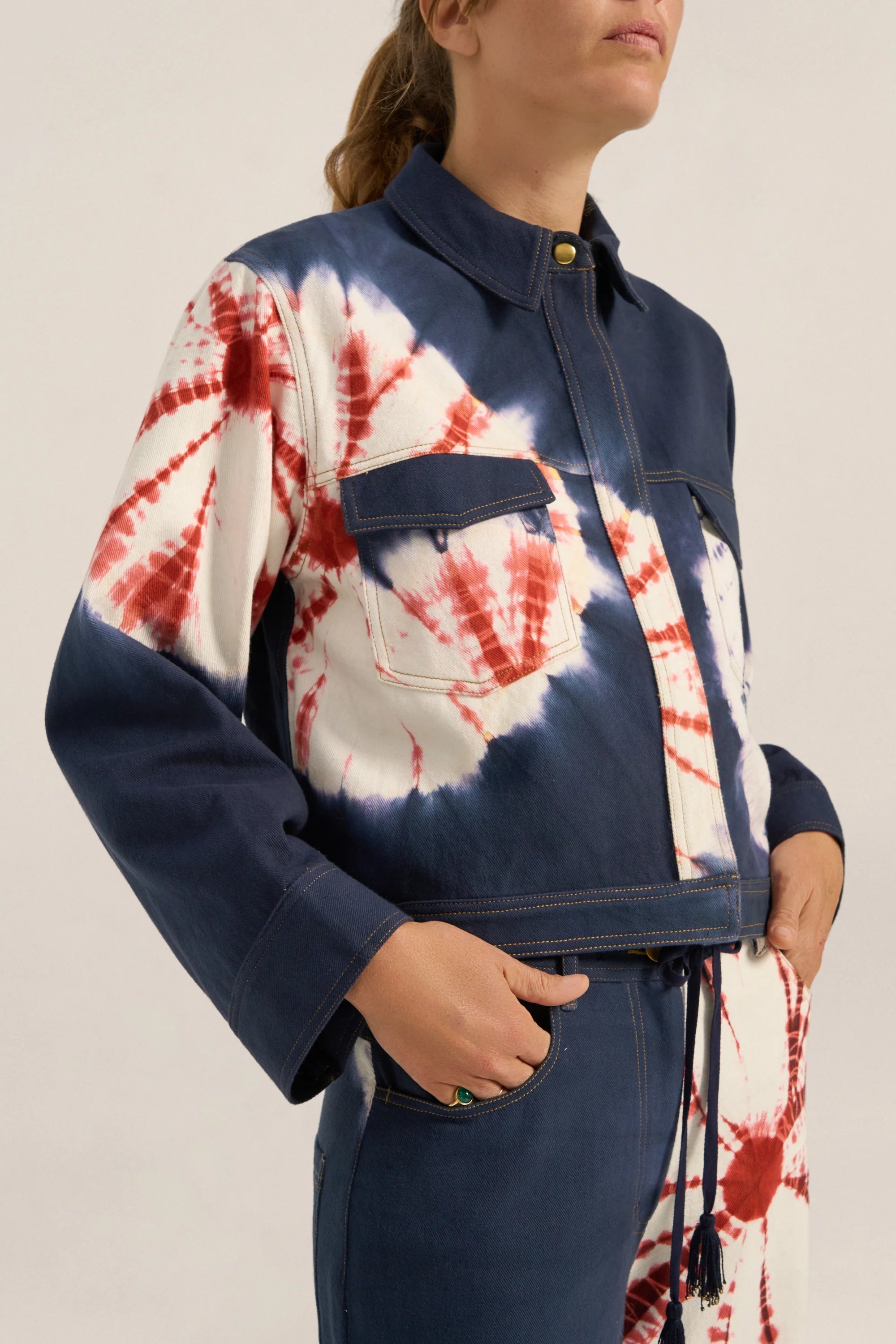Virgil Jacket Tie-Dye Denim Jacket