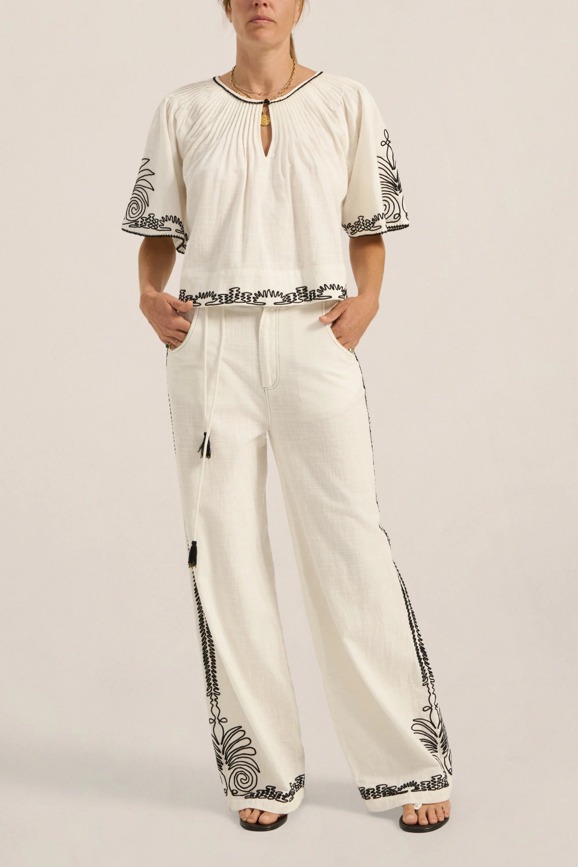 Odin Pants Dori Embroidery