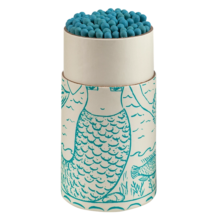 Mermaid Matches Cylinder Large