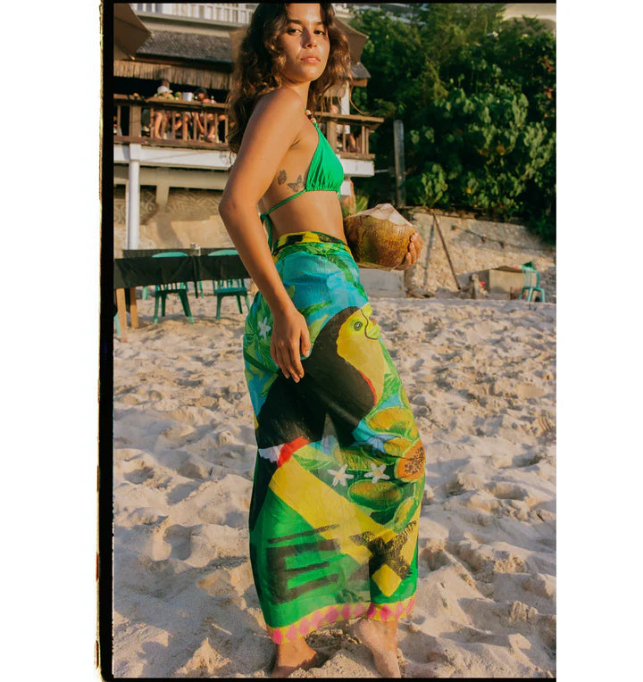 ATLAS Silk Travel Sarong - Mexico | Halcyon Atelier