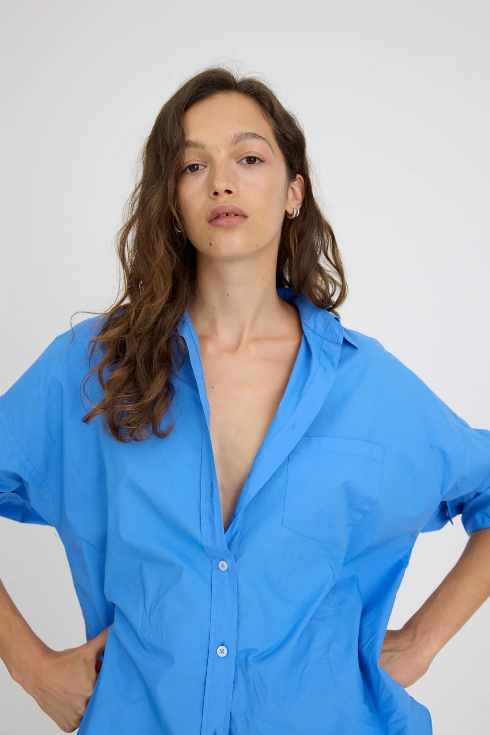 The Chiara Shirt Classic Ink Blue