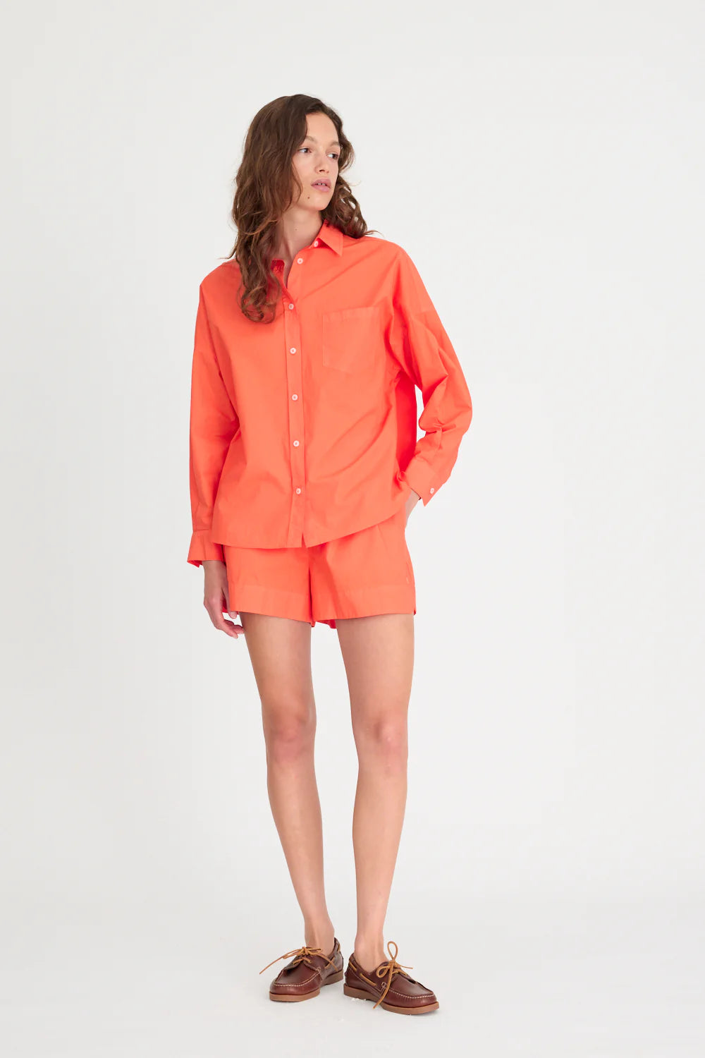 Chiara Long Sleeve Shirt Classic Spicy Orange