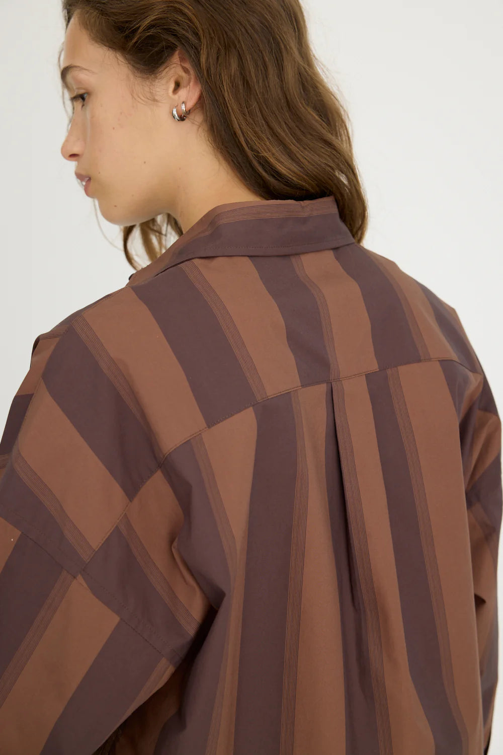 Chiara Long Sleeve Shirt Stripes Macchiato Stripe