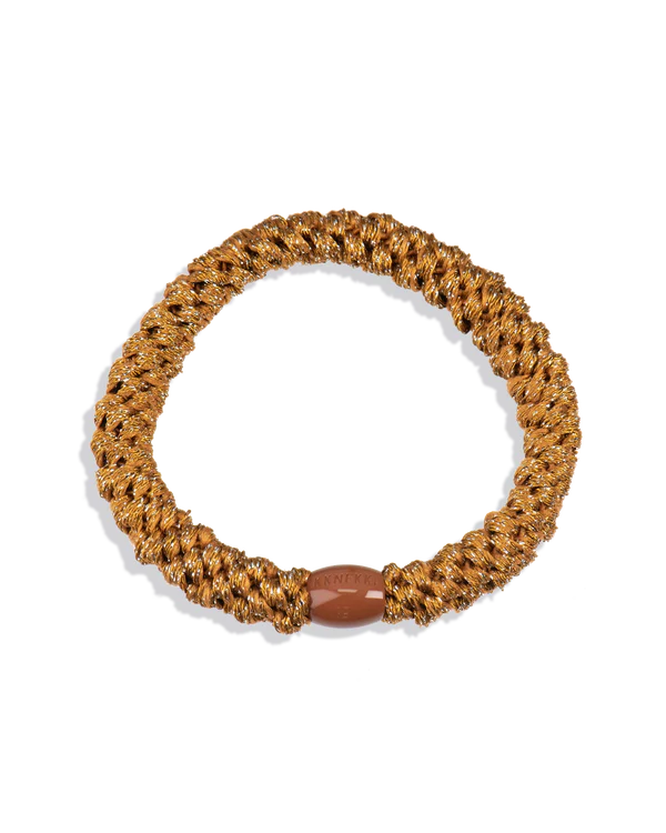 Light Curry Glitter Hair Tie