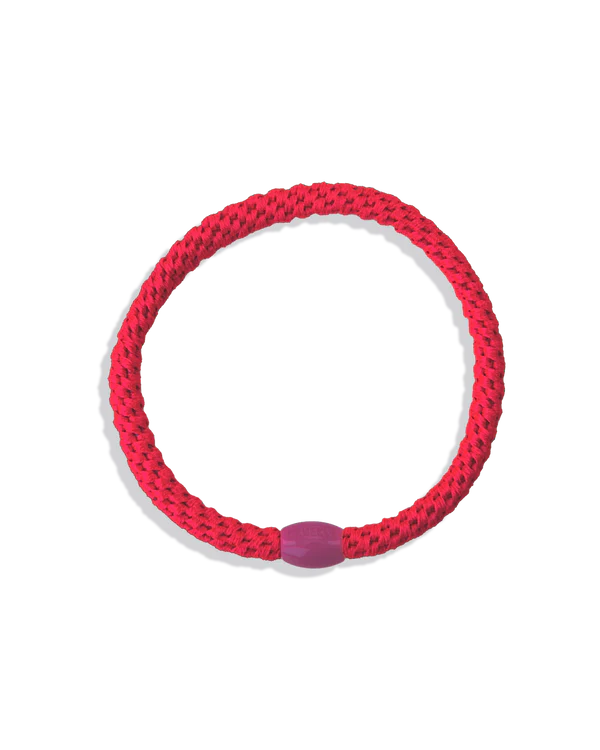 Slim Neon Pink Hair Tie