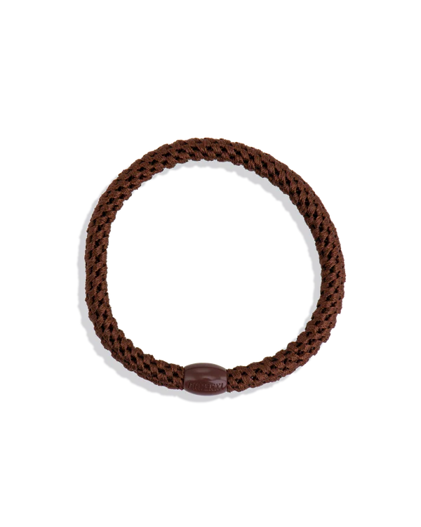 Slim Mid Brown Hair Tie
