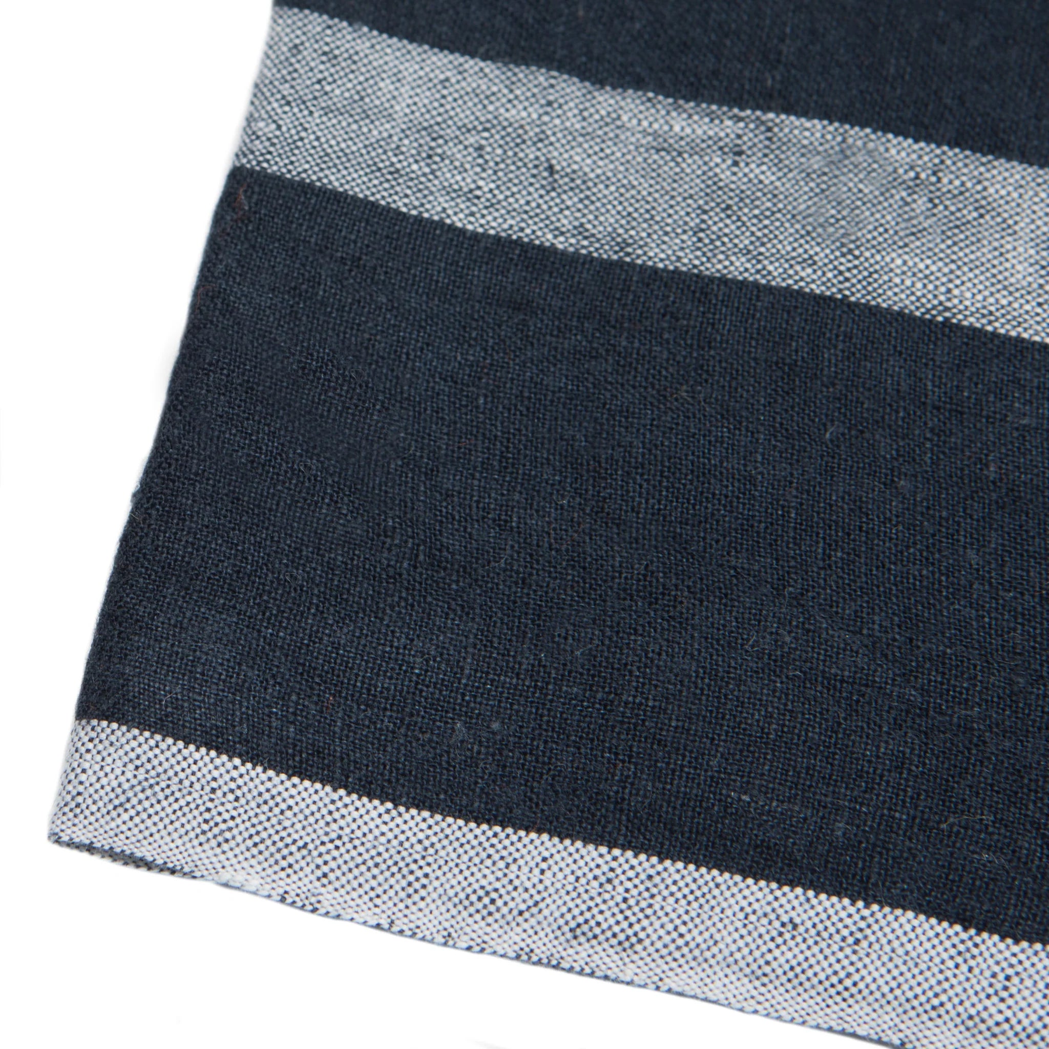 Laundered Linen Indigo/White Tea Towels - Set of 2