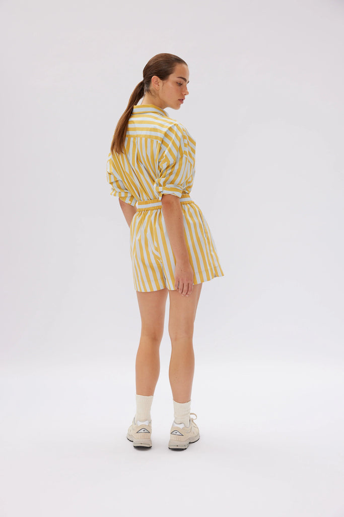 The Chiara Shirt Stripe Dijon/Cloud