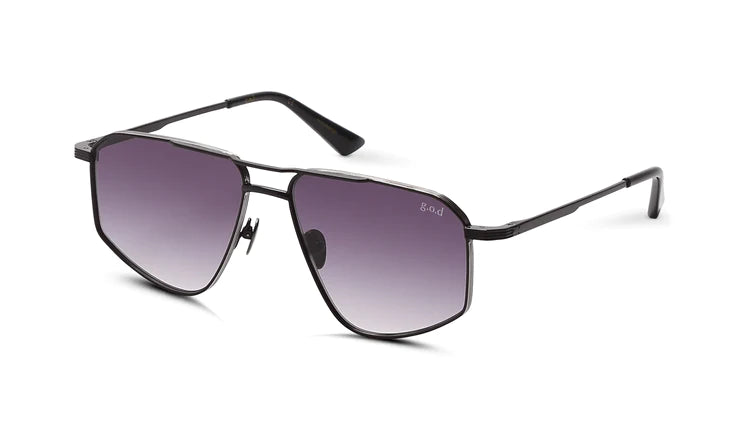 G.o.d. THIRTY SIX Black w Silver/Grey Lenses | Halcyon Atelier