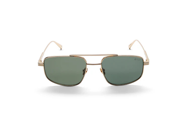 G.O.D. SEVENTY THREE 18K Gold with Forest Green Sun Lens | Halcyon Atelier
