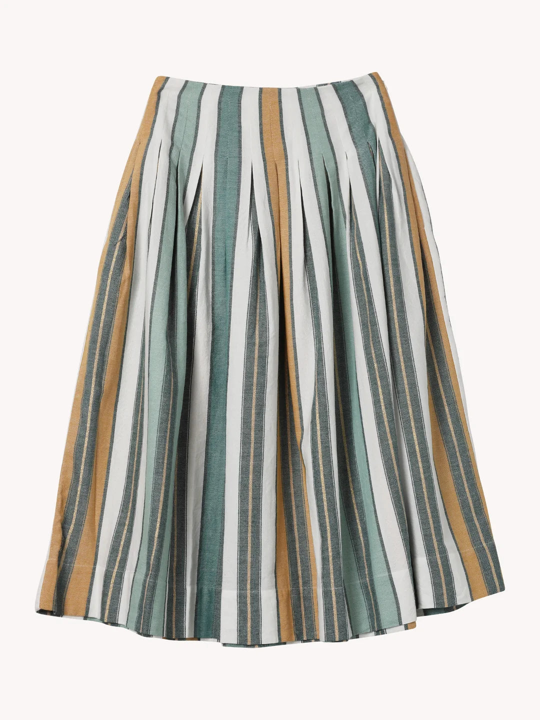 Agape Skirt Green Fez Stripe