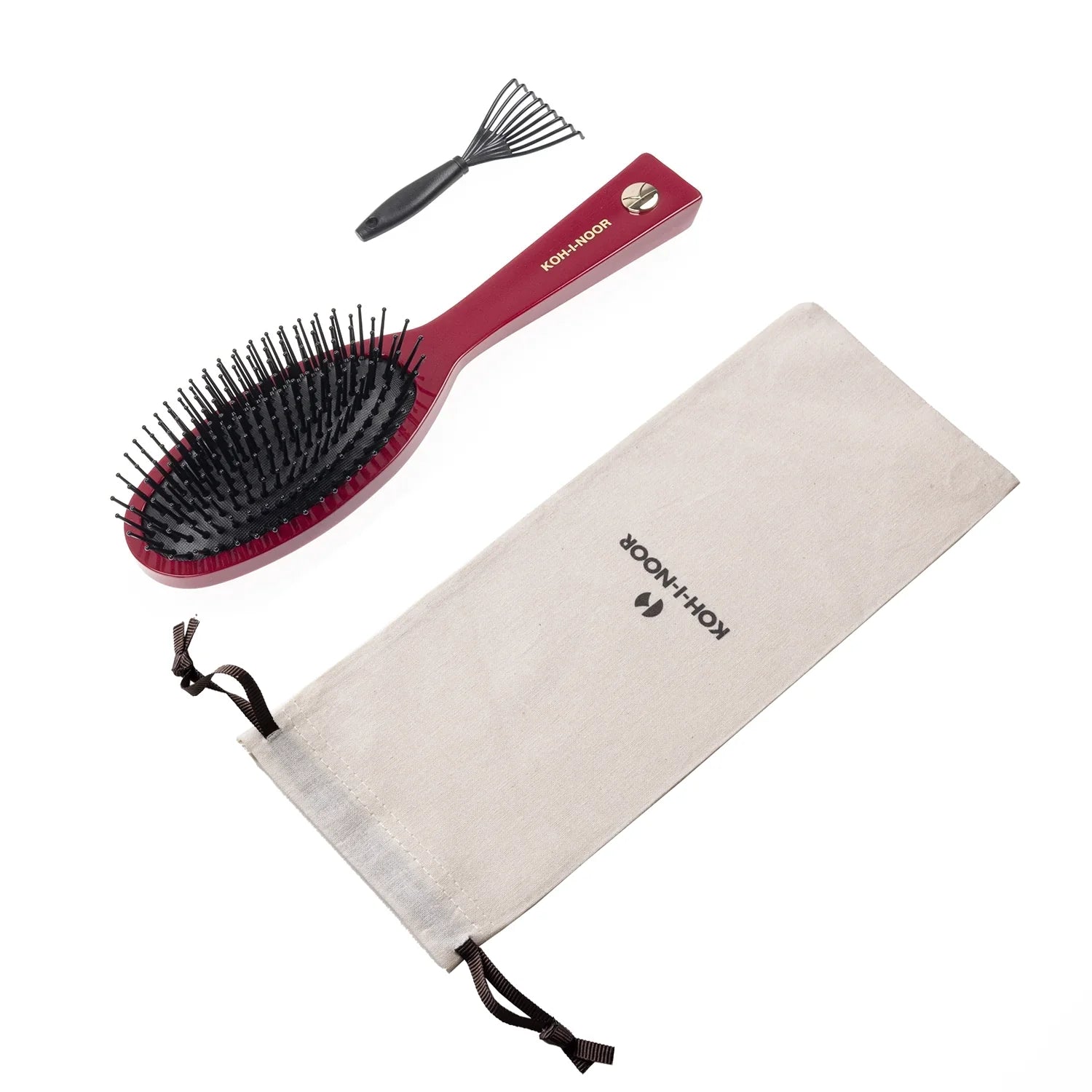 Pastel Pneumatic Hair Brush Red Large