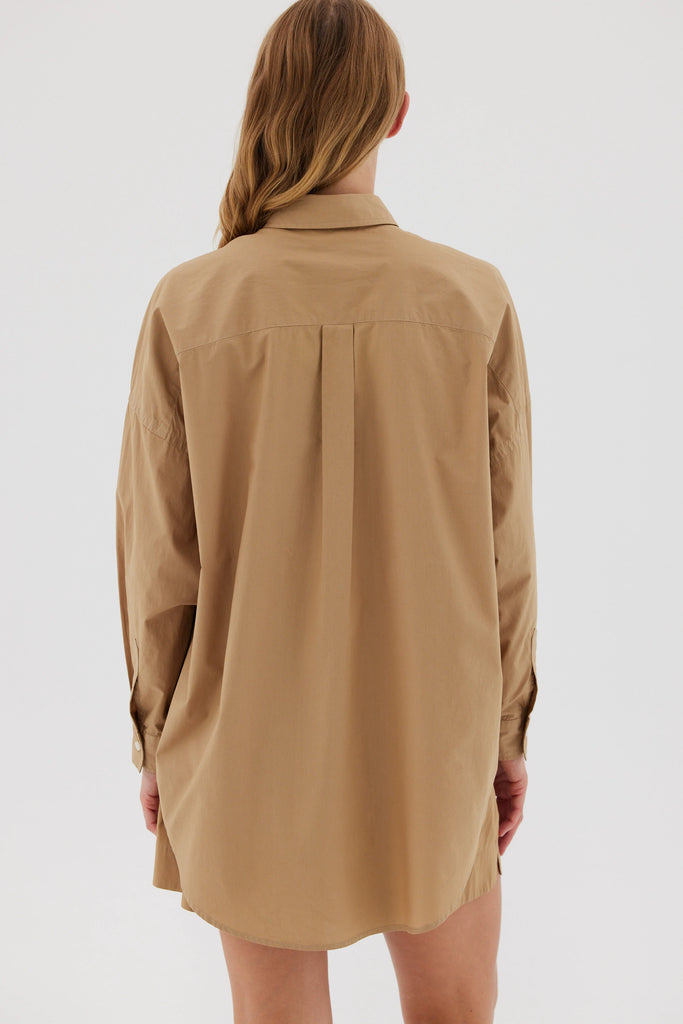 LMND The Chiara Shirt Toffee | Halcyon Atelier