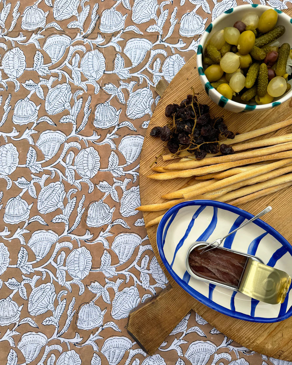 Marbella Tobacco Tablecloth