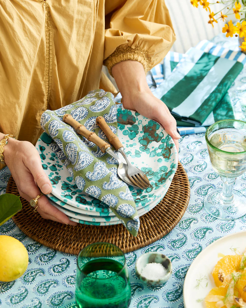 Walter G Simrane Byzantine Tablecloth | Halcyon Atelier
