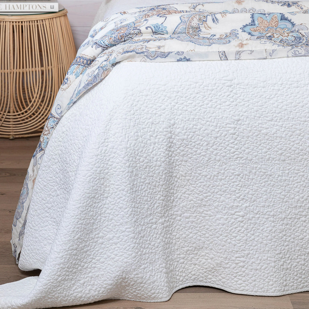 Hershed Provencal White Quilt | Halcyon Atelier