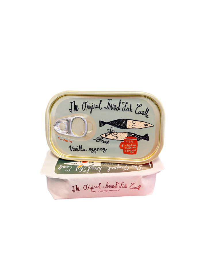 FAIRE The Original Tinned Fish Candle Vanilla Eggnog | Halcyon Atelier