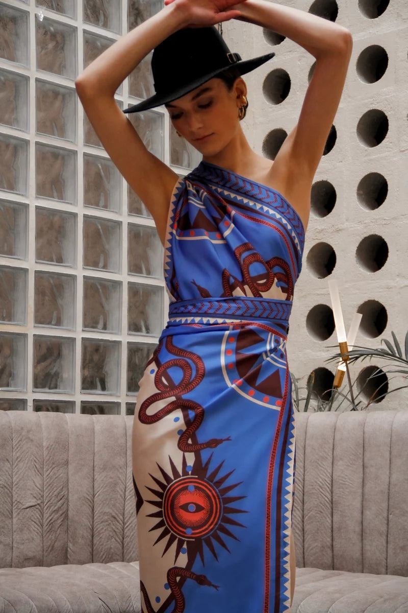 Wrap Dress Eco Silk - Nazar Lavander