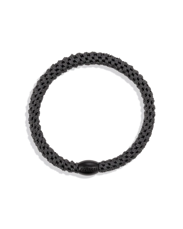 Slim Charcoal Hair Tie