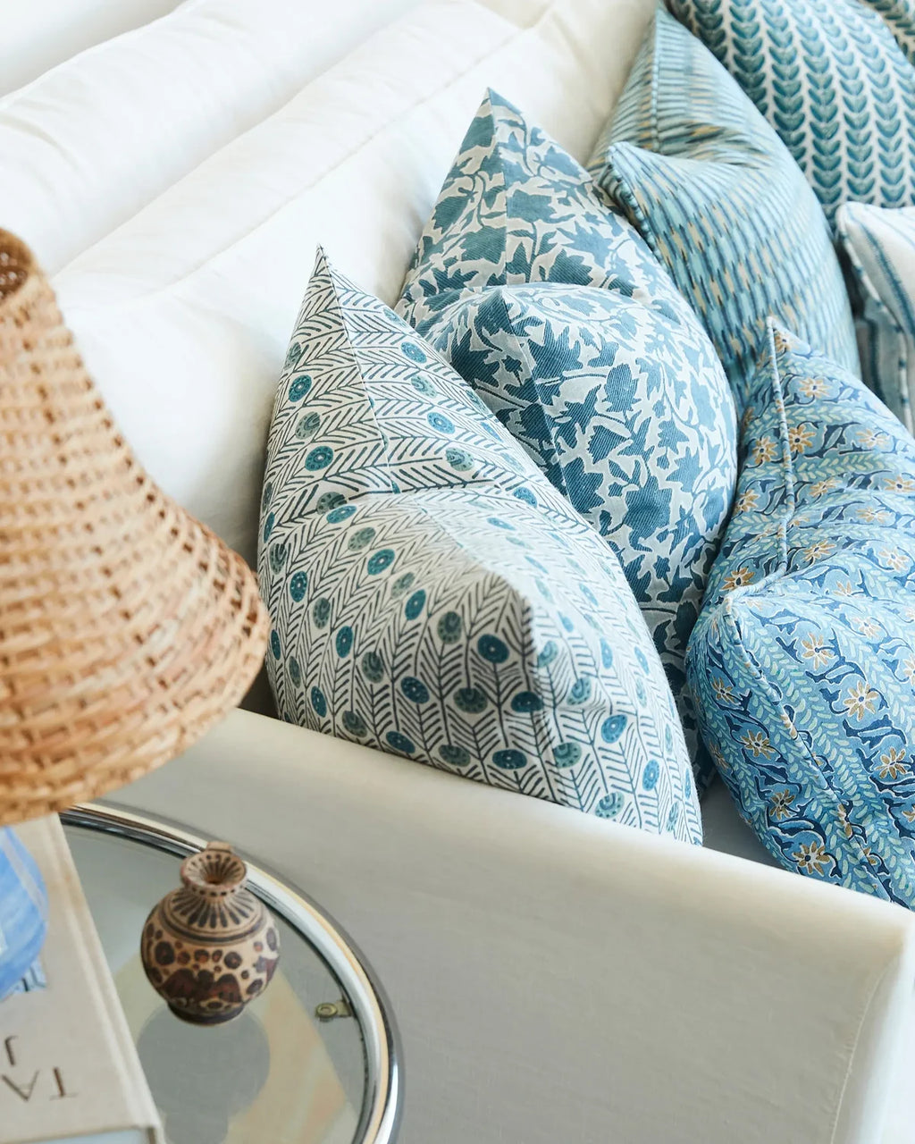 Alcaufar Suzani Linen Cushion incl. inner 50x50cm