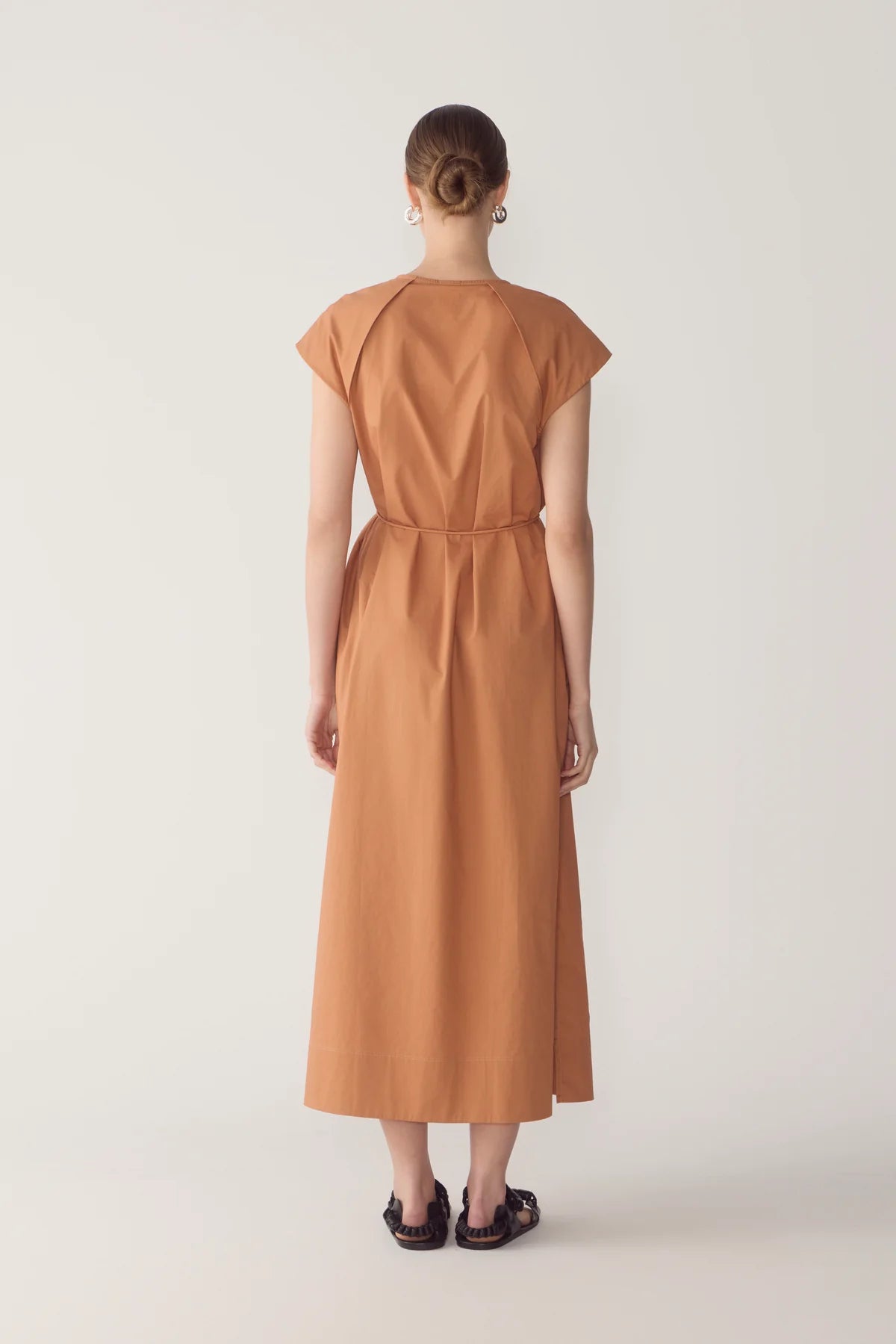 Alma Dress Brick Poplin
