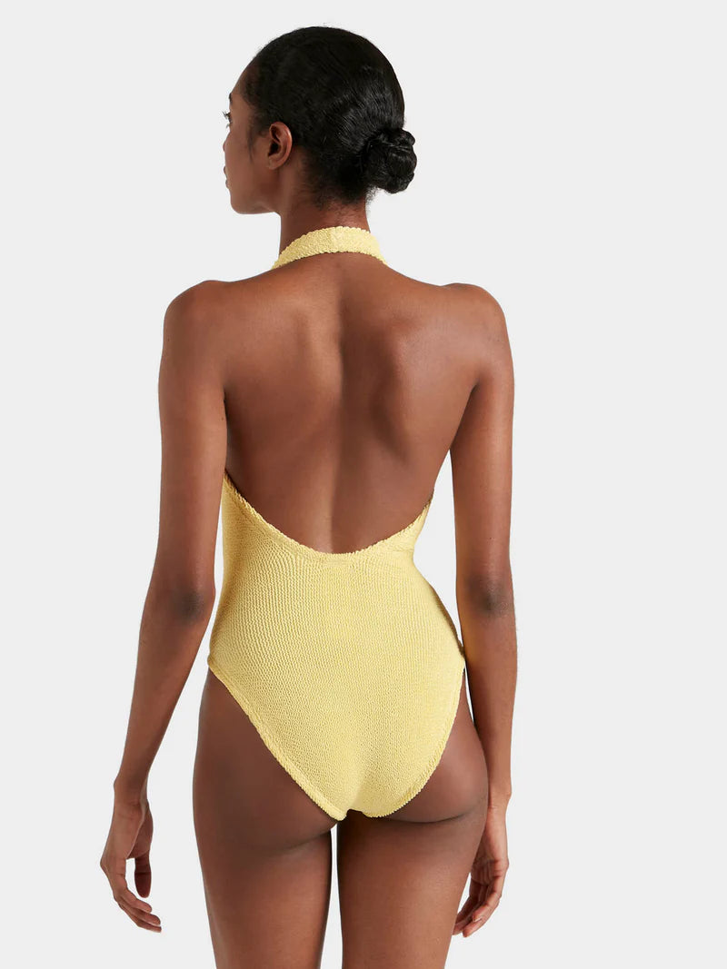 Adriana Beaded Swimsuit Butter