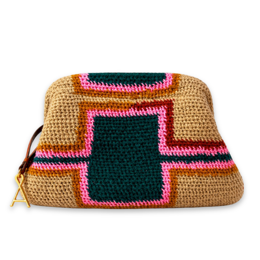 Zanoa Skin Pik Design Bilum Clutch by Sokon
