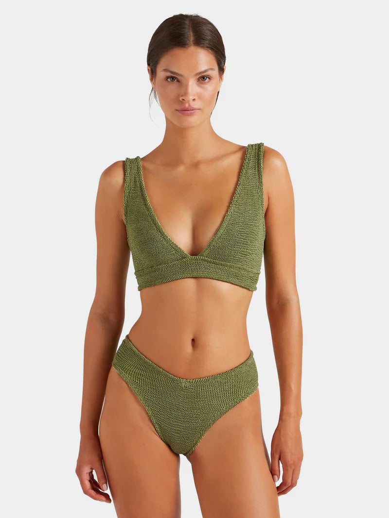 Angel Bikini Metallic Moss