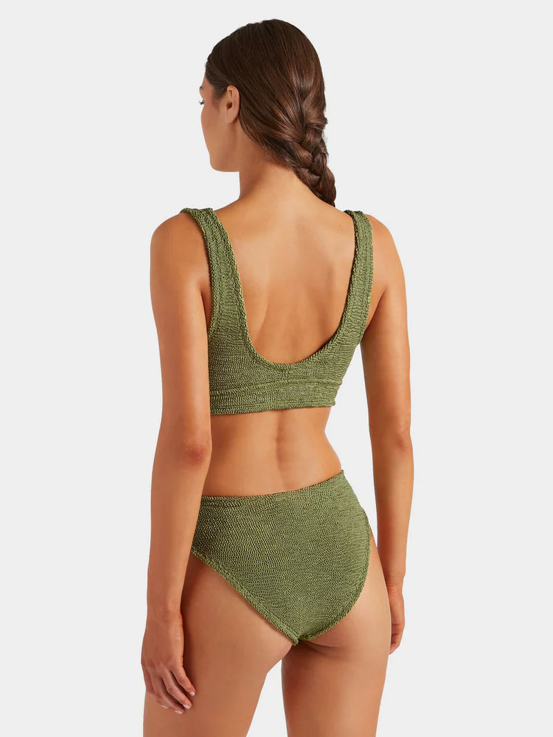 Angel Bikini Metallic Moss