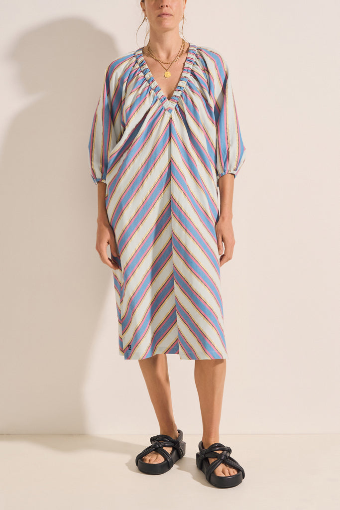 ILIO NEMA Atli Dress Mykonos Stripe Dress | Halcyon Atelier