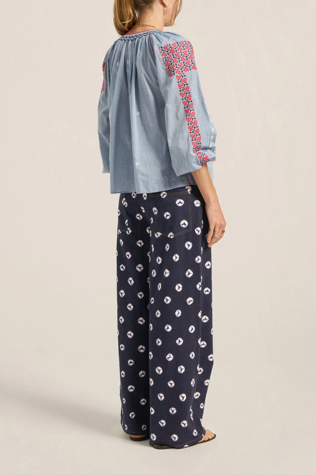 Helle Blouse Blue Chambray