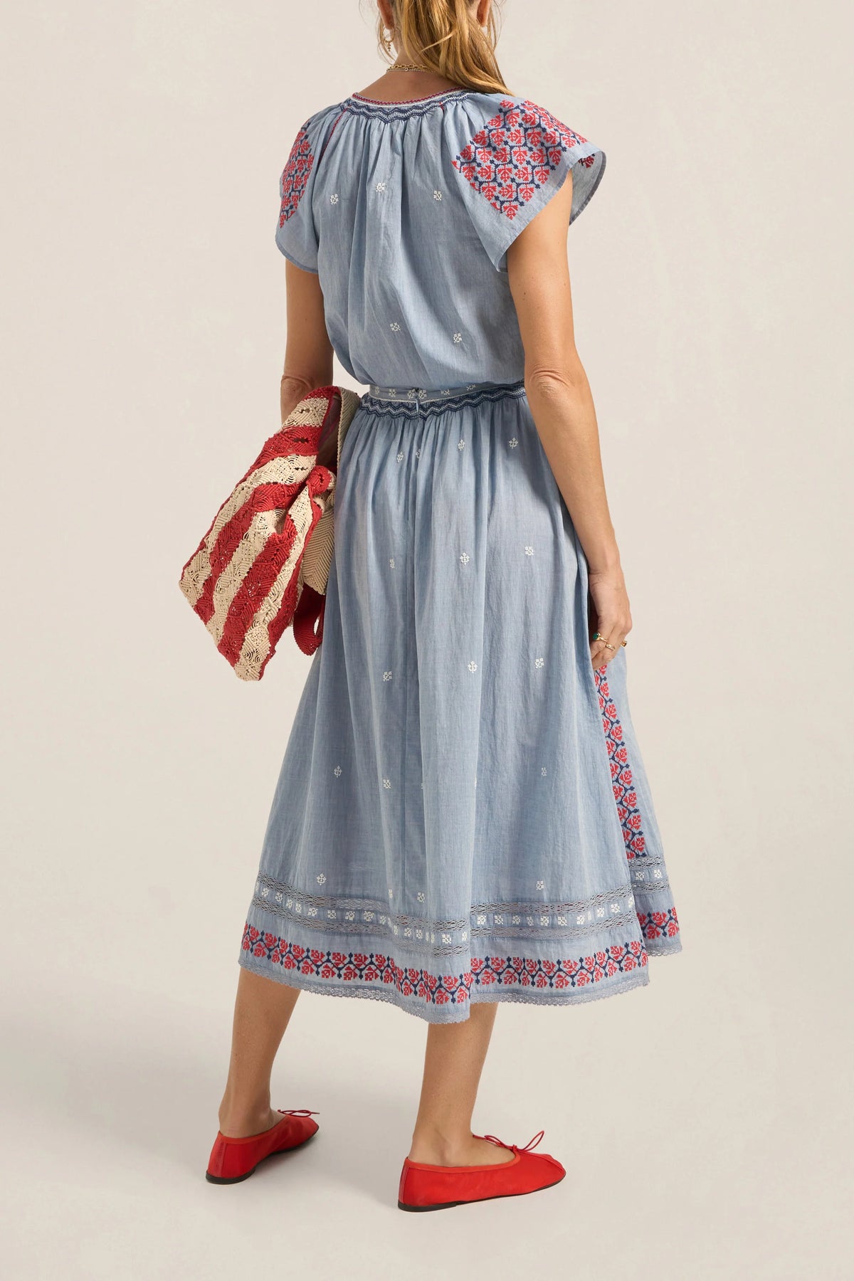Abyla Top Blue Chambray