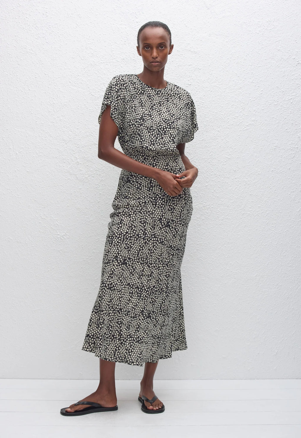 Matteau Bias Midi Tee Dress Kyoto | Halcyon Atelier