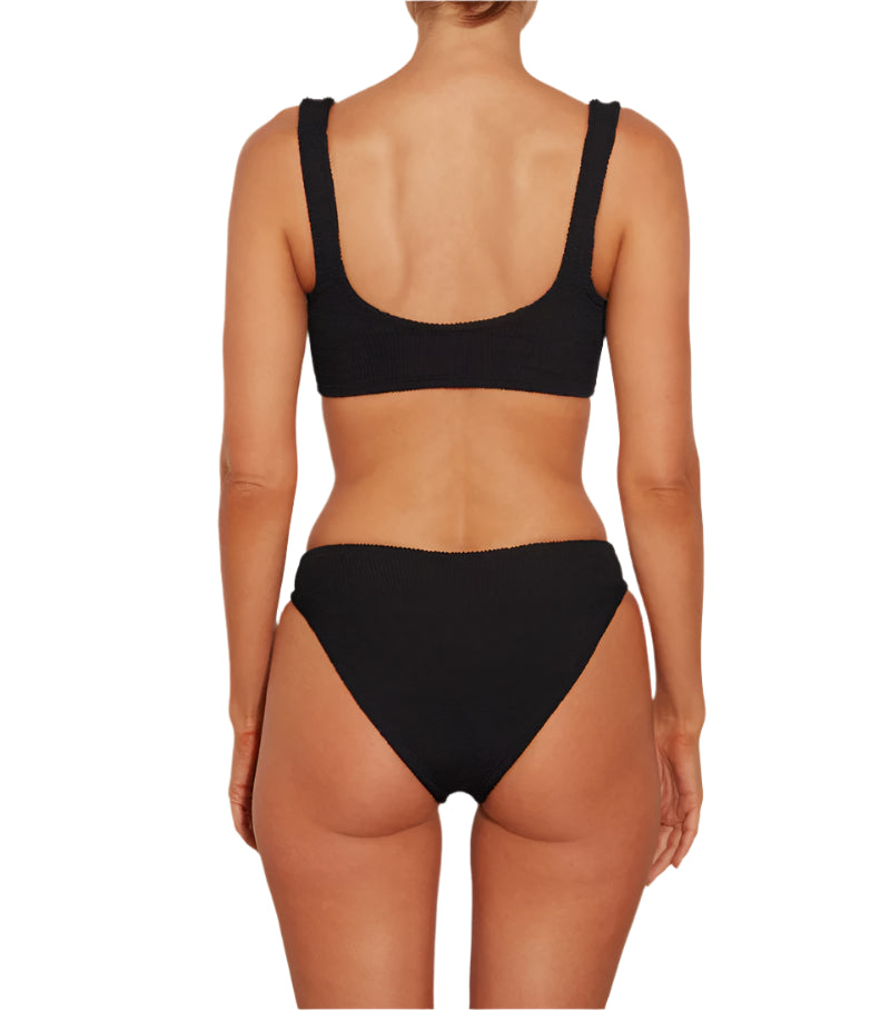 Bonnie Crinkle Bikini Black