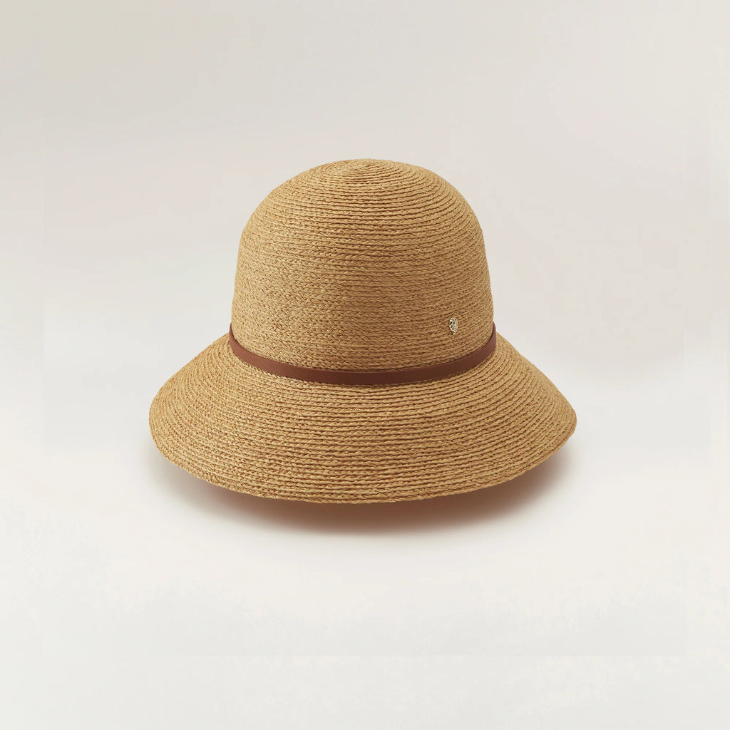 Besa 9 Raffia Braid Cloche Natural/Tan