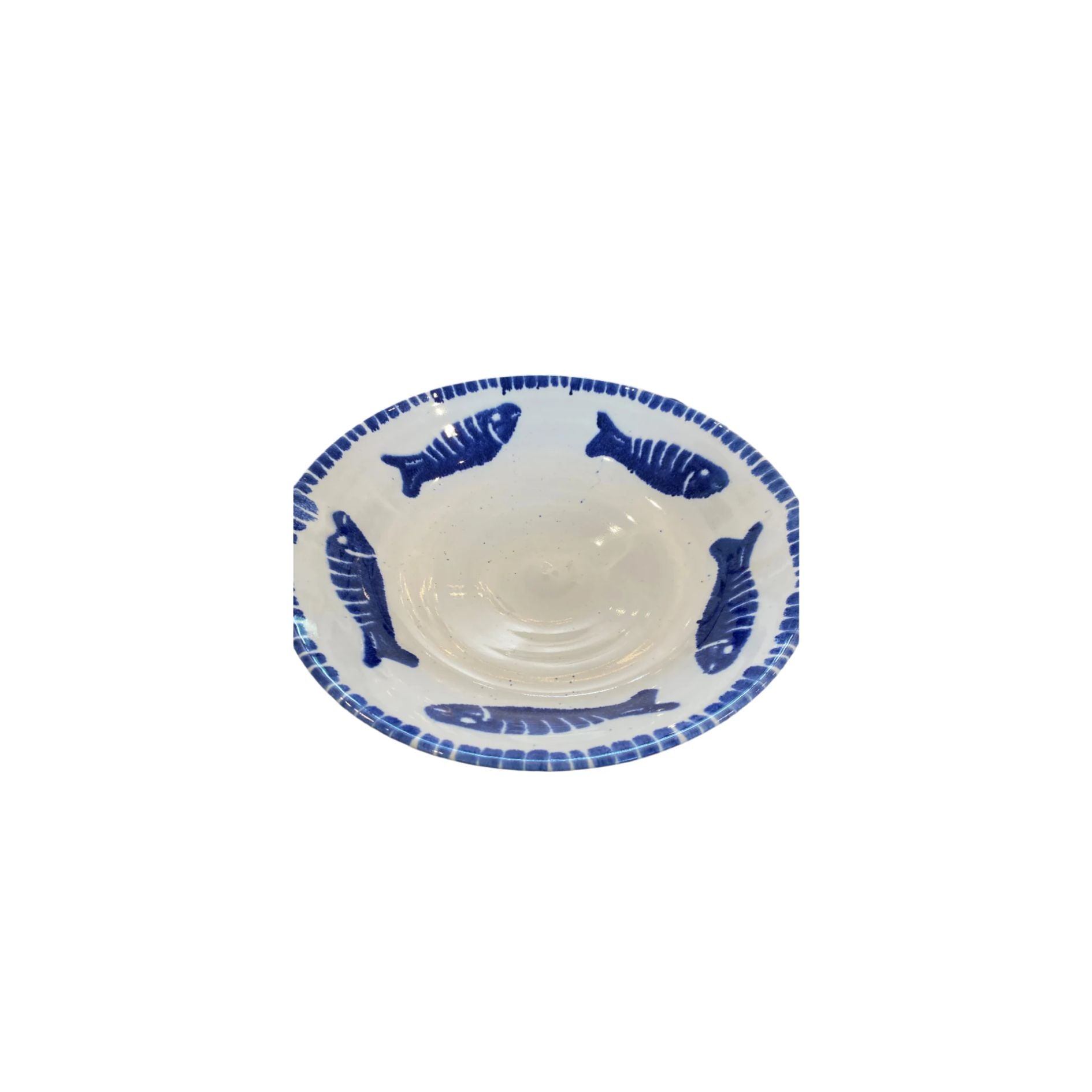 Blue Fish Salad Bowl Ceramics | Halcyon Atelier Shop Online