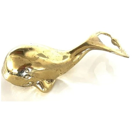 Brass Bottle Opener Whale