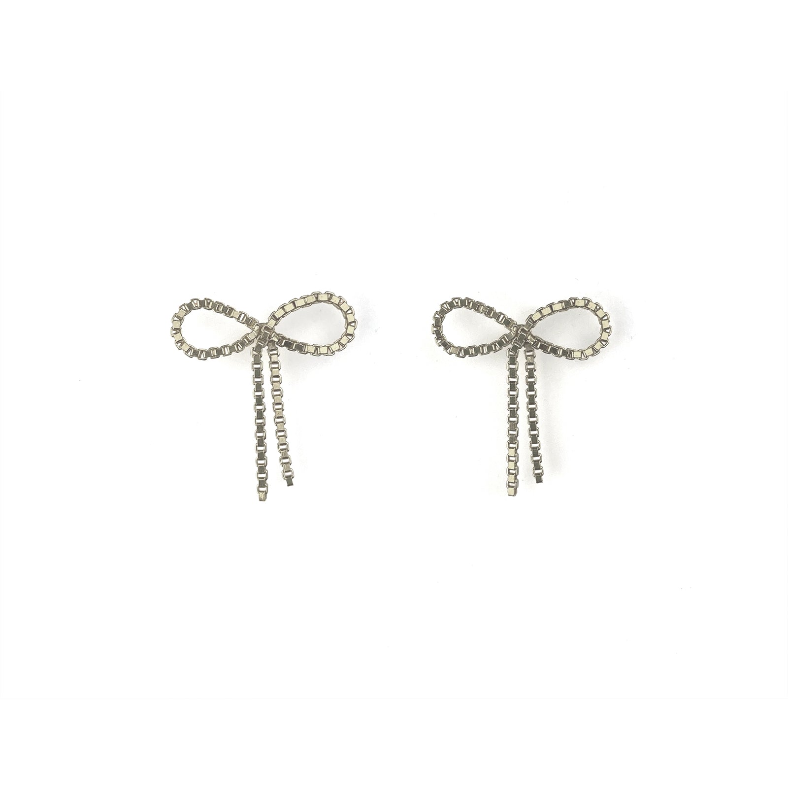 MARTINE VIERGEVER Bow Wow Short Earrings Sterling Silver | Halcyon Atelier