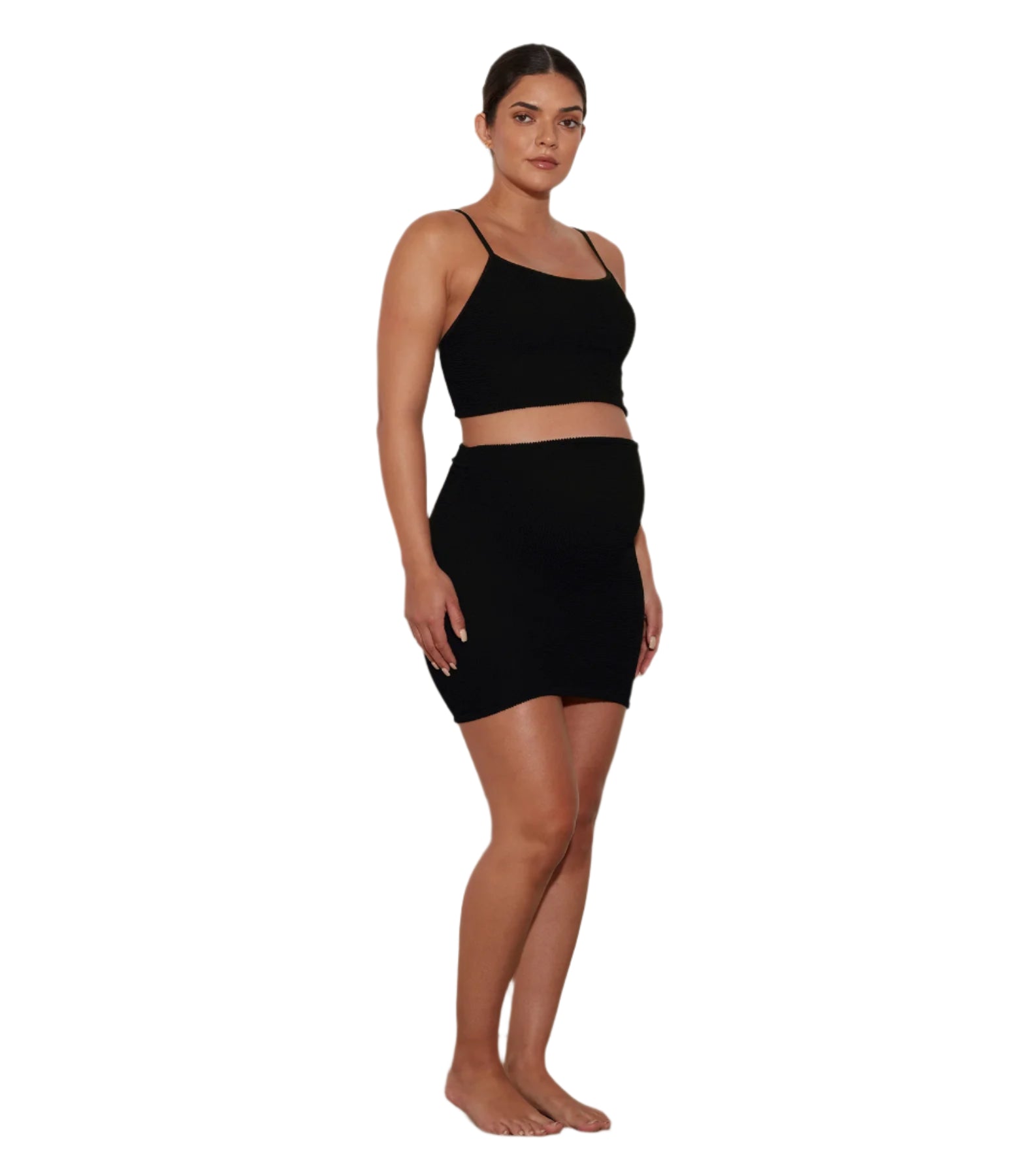 HUNZA G Mini Skirt Black | Halcyon Atelier