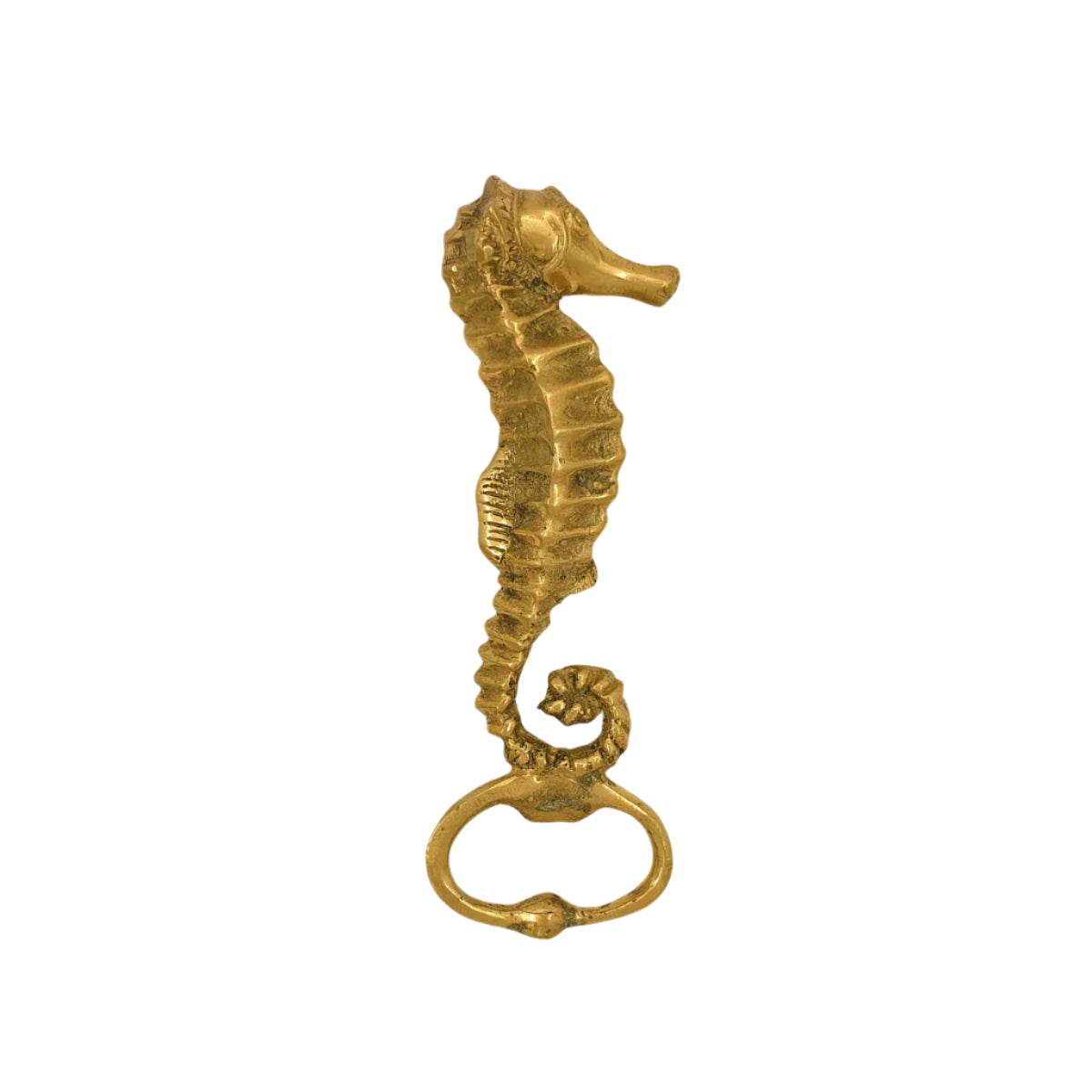 Brass Bottle Opener Seahorse